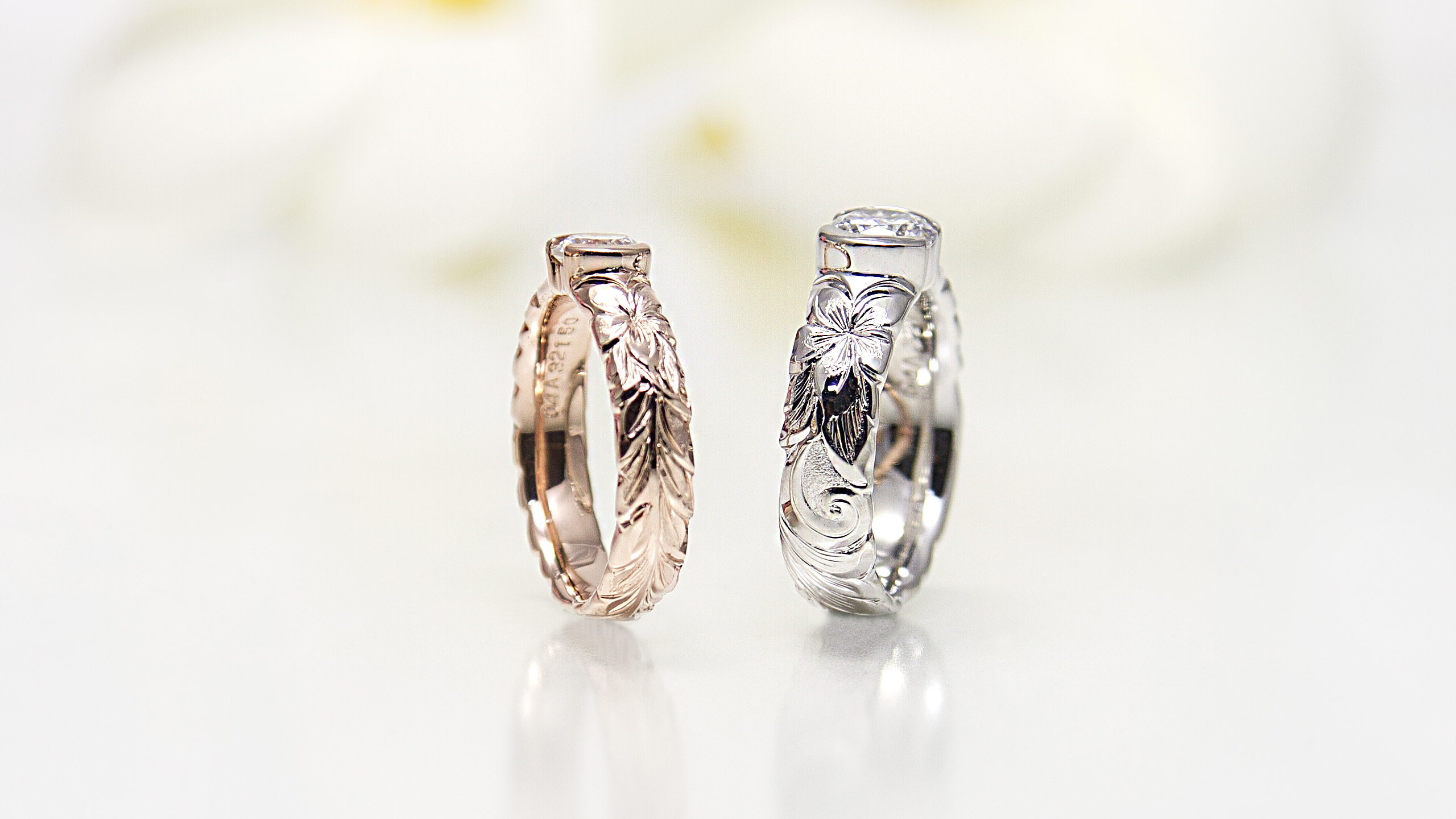 ハワイアンジュエリー・エンゲージメントリング/婚約指輪